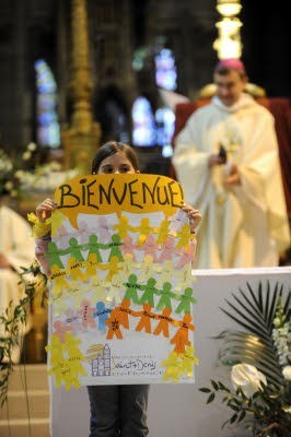 Bienvenue des enfants du diocèse