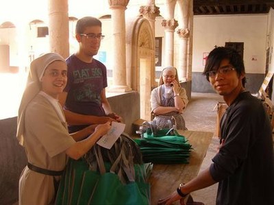 Préparation accueil à San Clemente