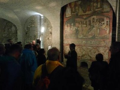 Découverte de la basilique du 4e siècle et ses fresques d'une (encore) grandes fraîcheurs