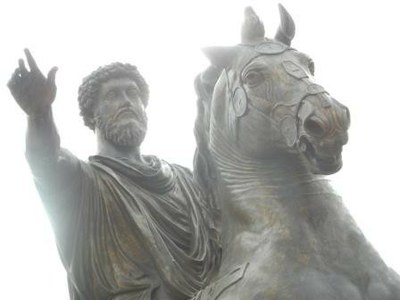 La statue équestre de l'empereur Marc-Aurèle