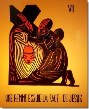 Le voile romain de Véronique est entré sur le chemin de la croix de Jésus, au douzième siècle...